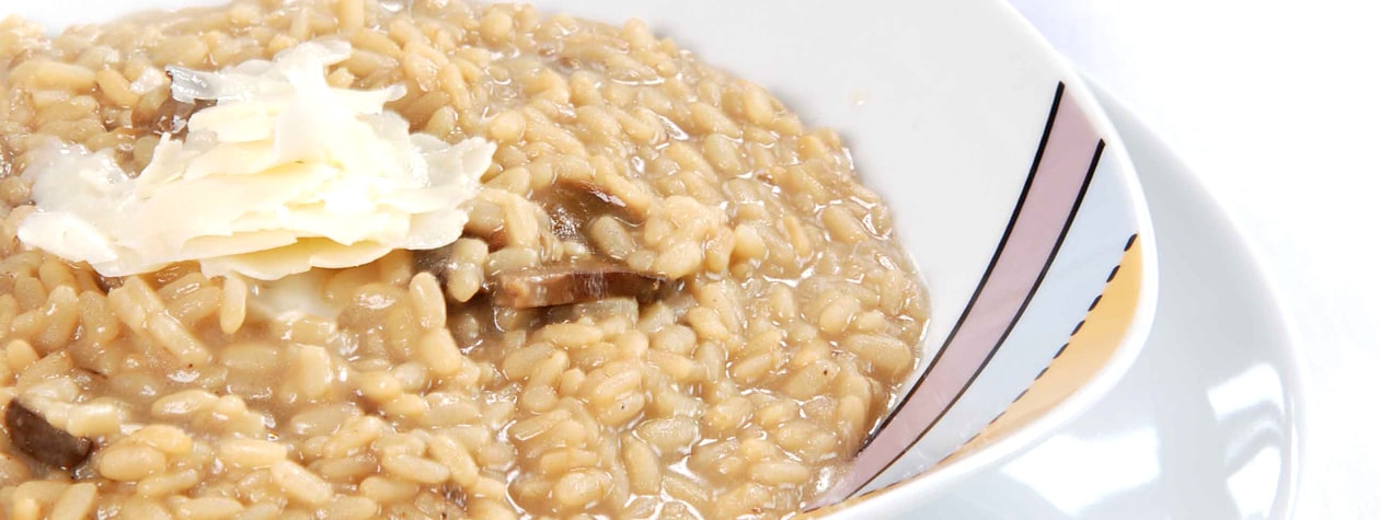 Risotto mit Steinpilzen und Joghurt